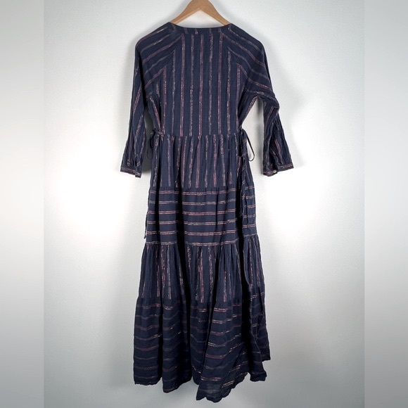 Xirena navy metallic striped dress XS - Picture 2 of 11